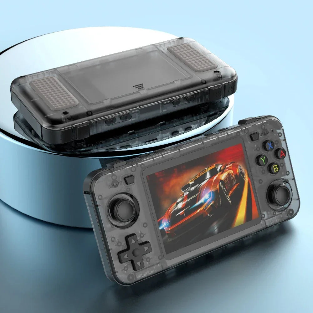 15000+ Ready Games! 3.5" IPS Retro Handheld Console RK3326, 3000mAh Long Play original ARKOS Blue R36H 64GB 128GB