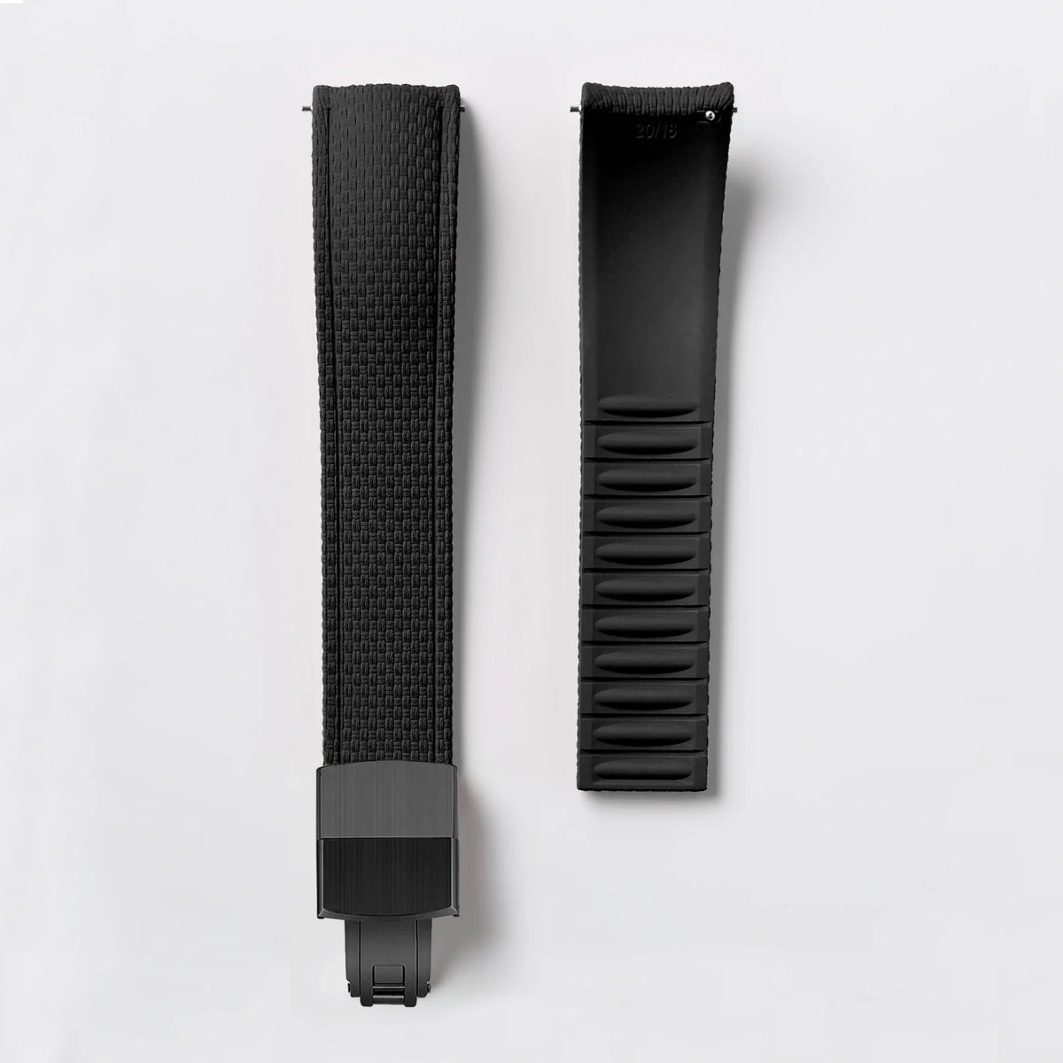Samsung Galaxy Watch 7, 6, 5, 4 & FE Curved-End FKM Rubber Band