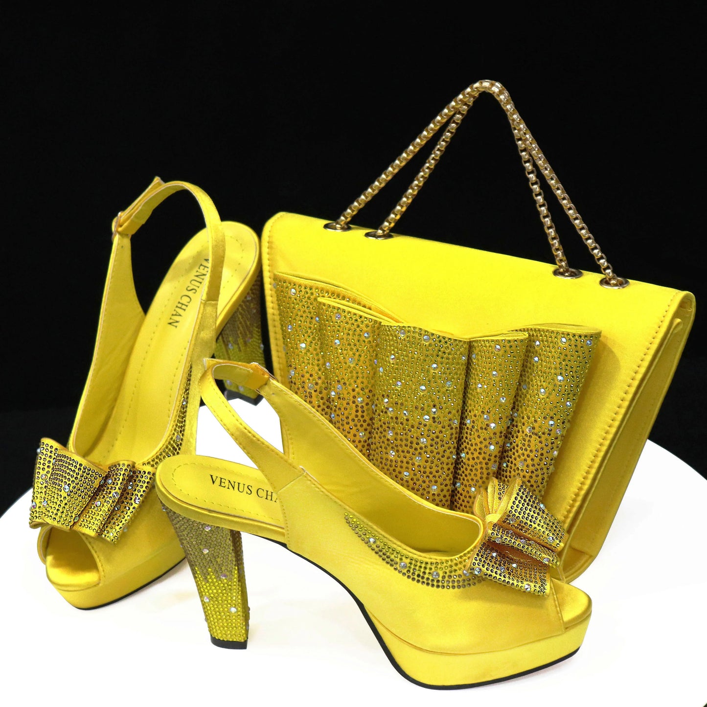 Zapatos italianos con bolsos a juego HTY1-4