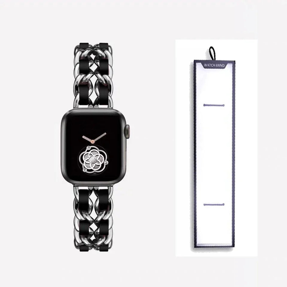 Apple Watch Stainless Steel Strap - Luxury Chain Design