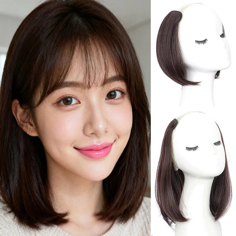 Clip In Hair Pieces for Volume | Straight Synthetic Hair Extensions for Women
