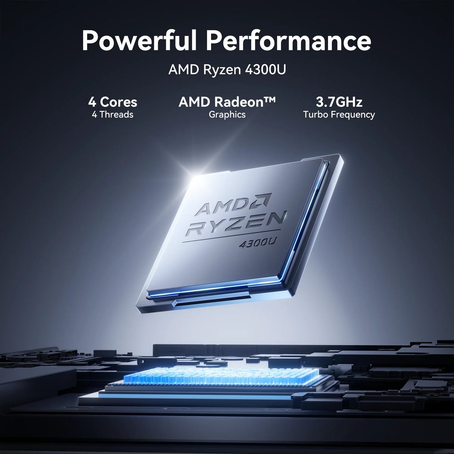 18.5" Laptop 16GB RAM 512gb SATA SSD AMD Ryzen 3 4300u Laptop Computer