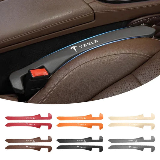 1 ud. Tira de relleno lateral para asiento de coche, suministros de decoración interior de coche para Tesla Model 3 2022 X S Cc3 Cybertruck 2021 Y Juguete