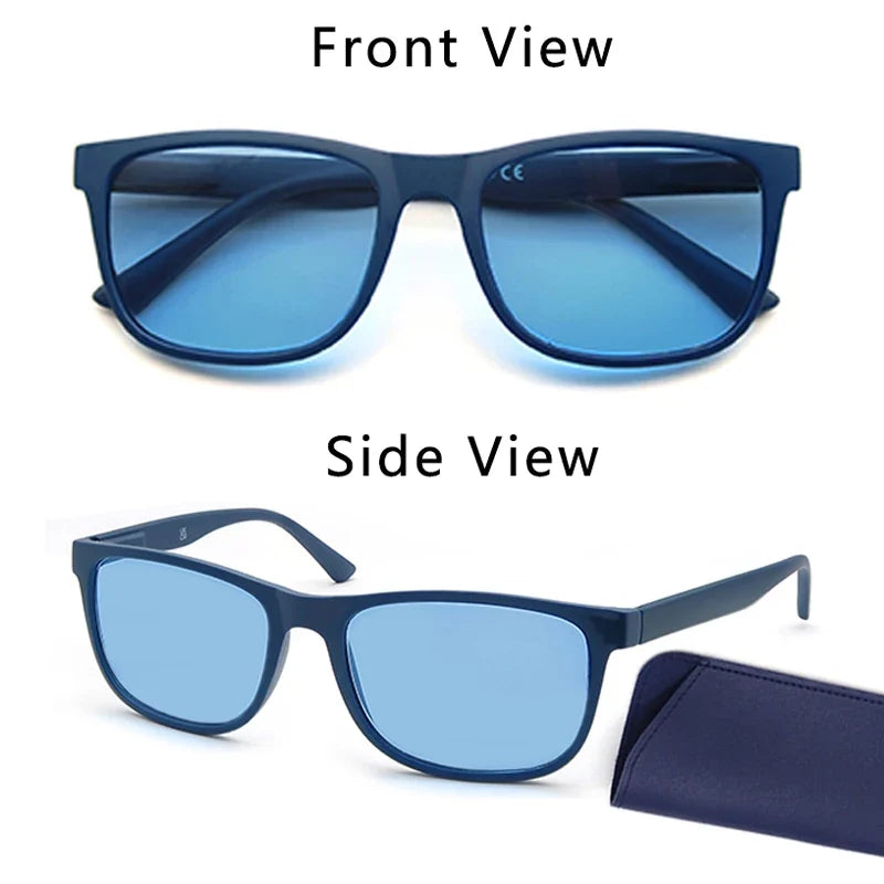 Extra-large reading sunglasses Suitable for men and women Classic square frame For outdoor use With prescription lenses.
