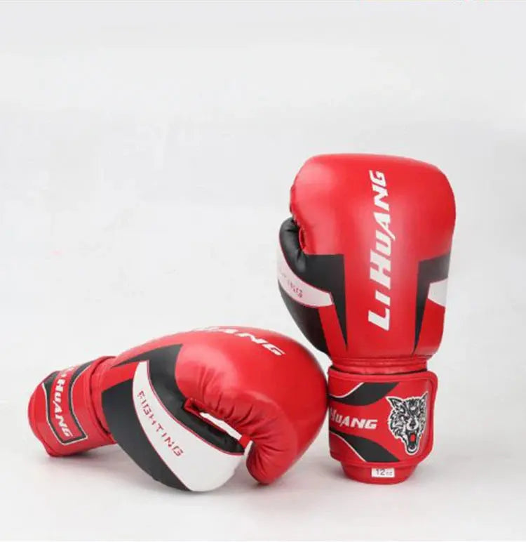 Professional Boxing Gloves PU Leathe  MMA  Kickboxing