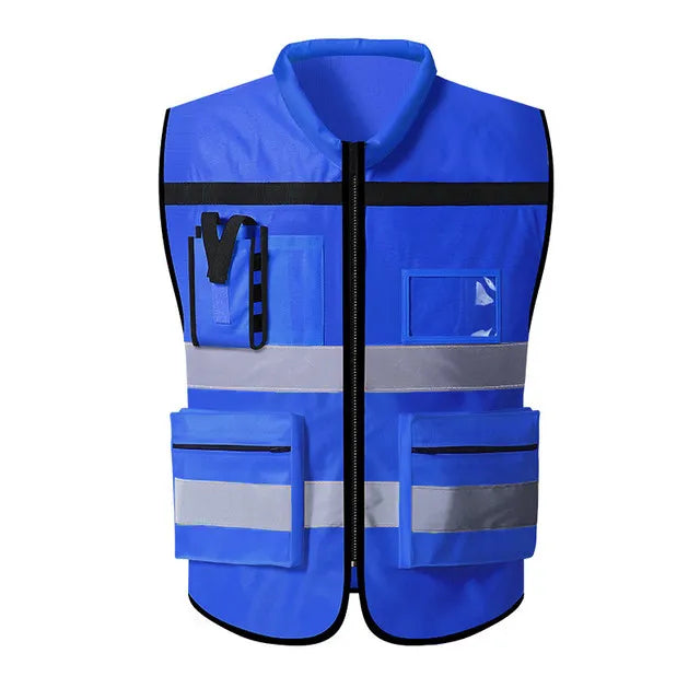 Reflective Construction Vest Improved Visibility, Enhanced Safety