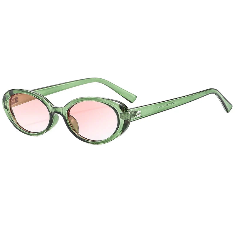 Fashion Small Oval Sunglasses Women Classic Vintage Men Sun Glasses UV400 Female Shades