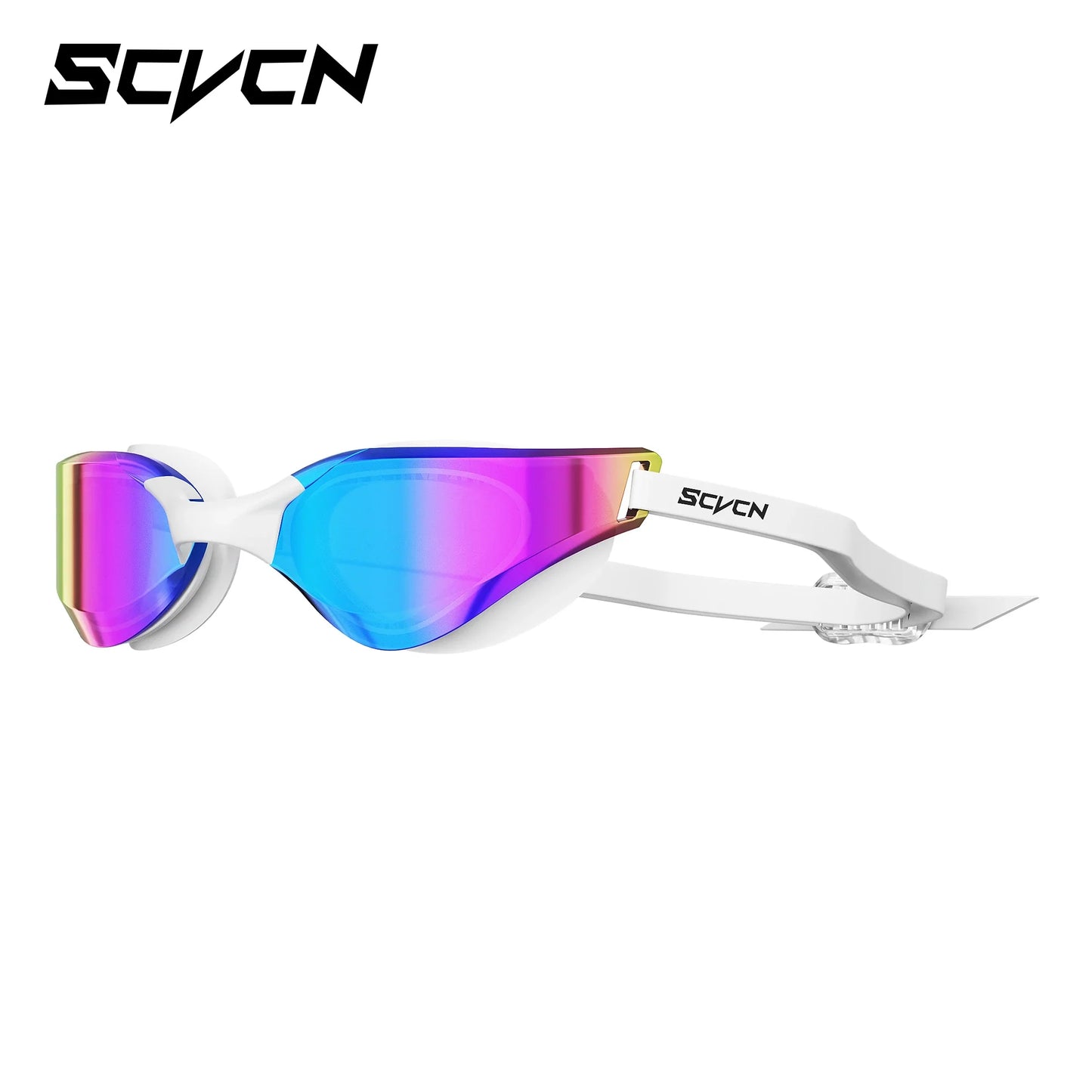 Scvcn Adult Anti-fog Swimming Goggles Fashion Swimming Sunglasses UV400 Professional Underwater Sight Eyewear Frameless Glasses