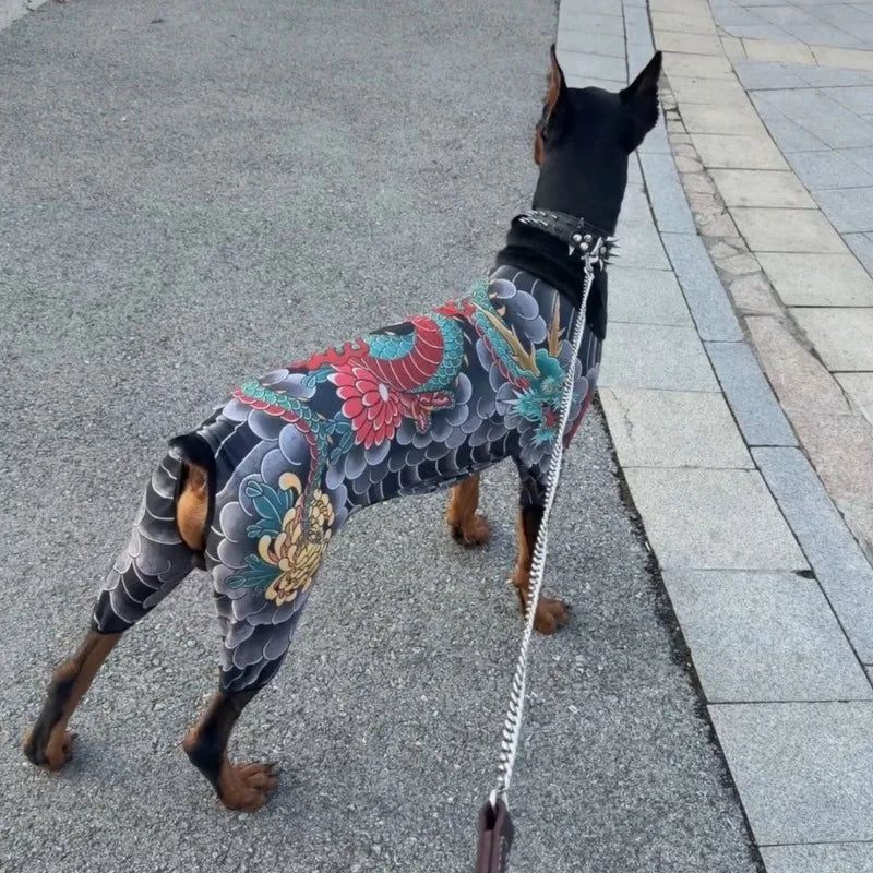 Funny Tattoo Dog Shirt Costume for Pets