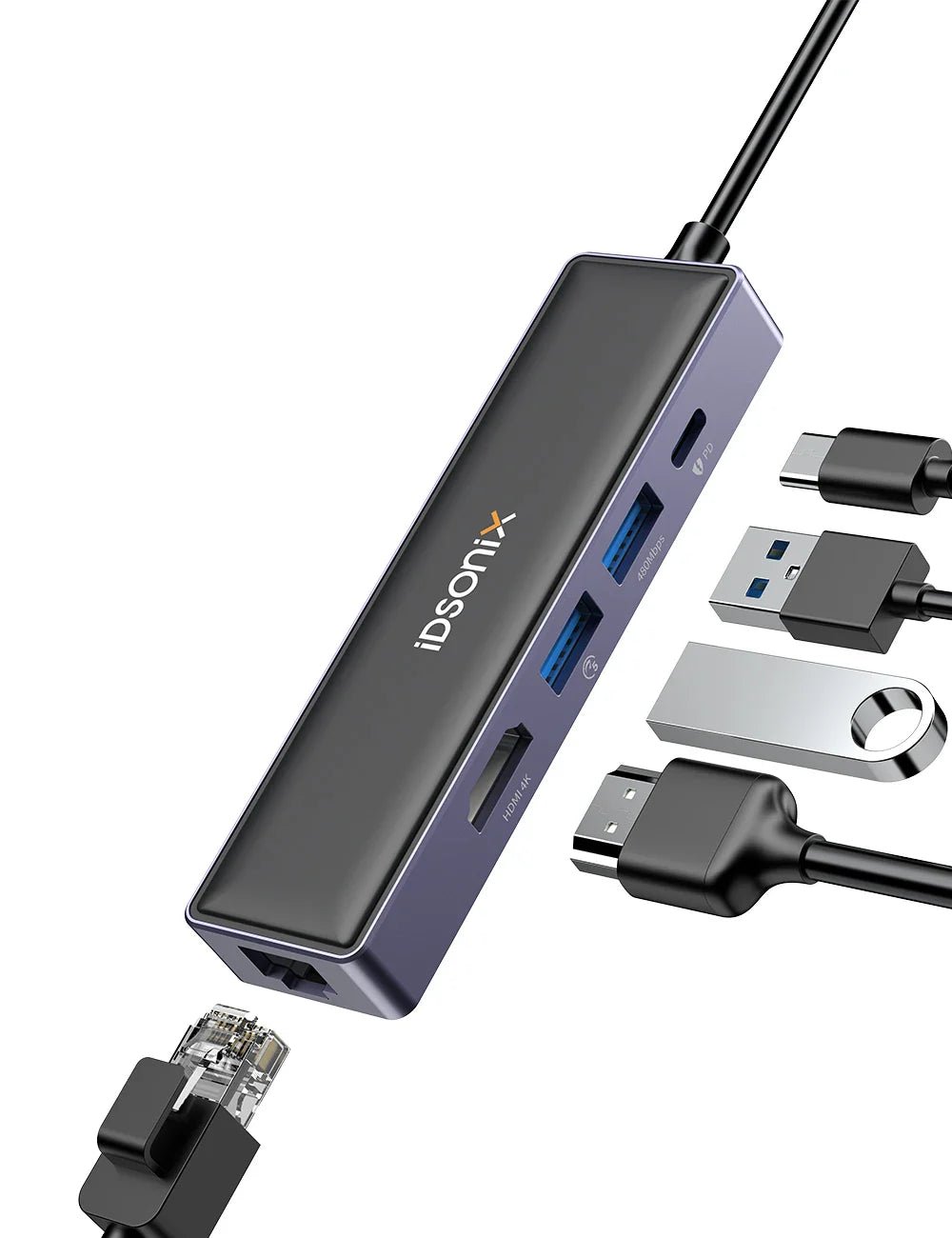 iDsonix USB C 15 In 1 Docking Station HDMI4K PD100W