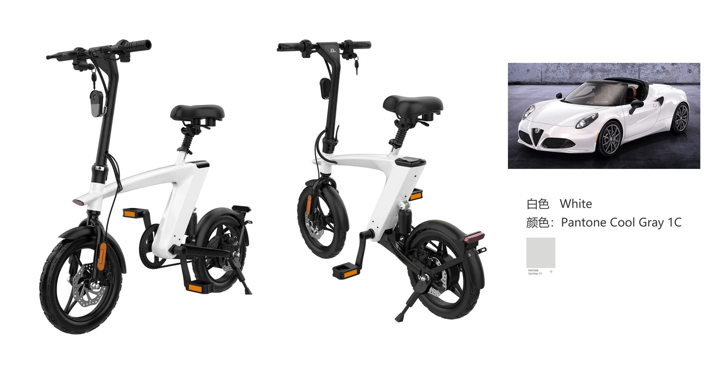 2024 Hottest Electric Bike with a Foldable 36v Voltage Battery Removable Riding Max Range 45-55km E City Bike