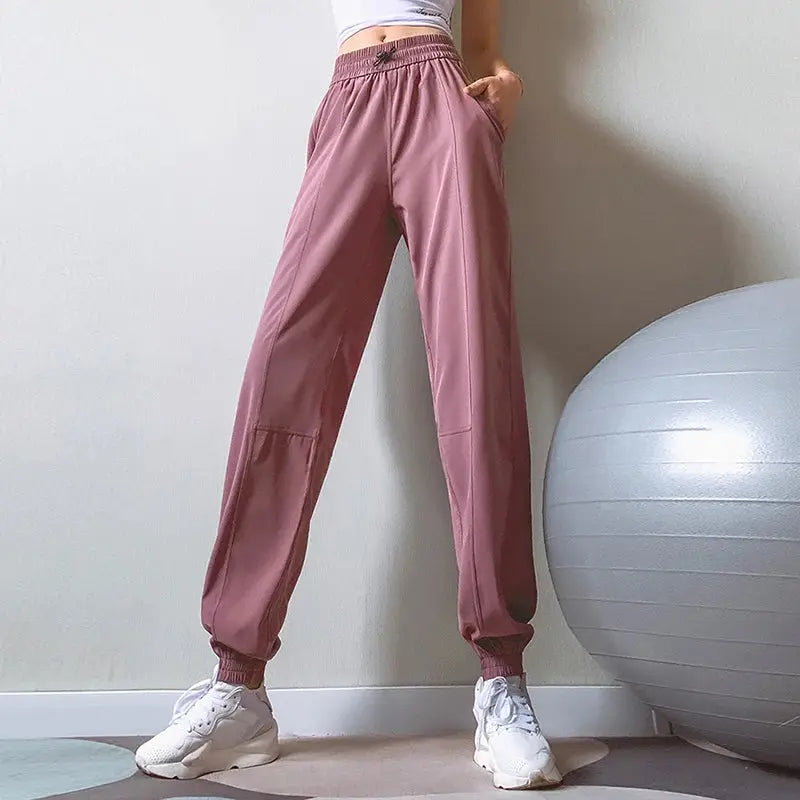 Women's Elastic Waist Yoga & Running Pants