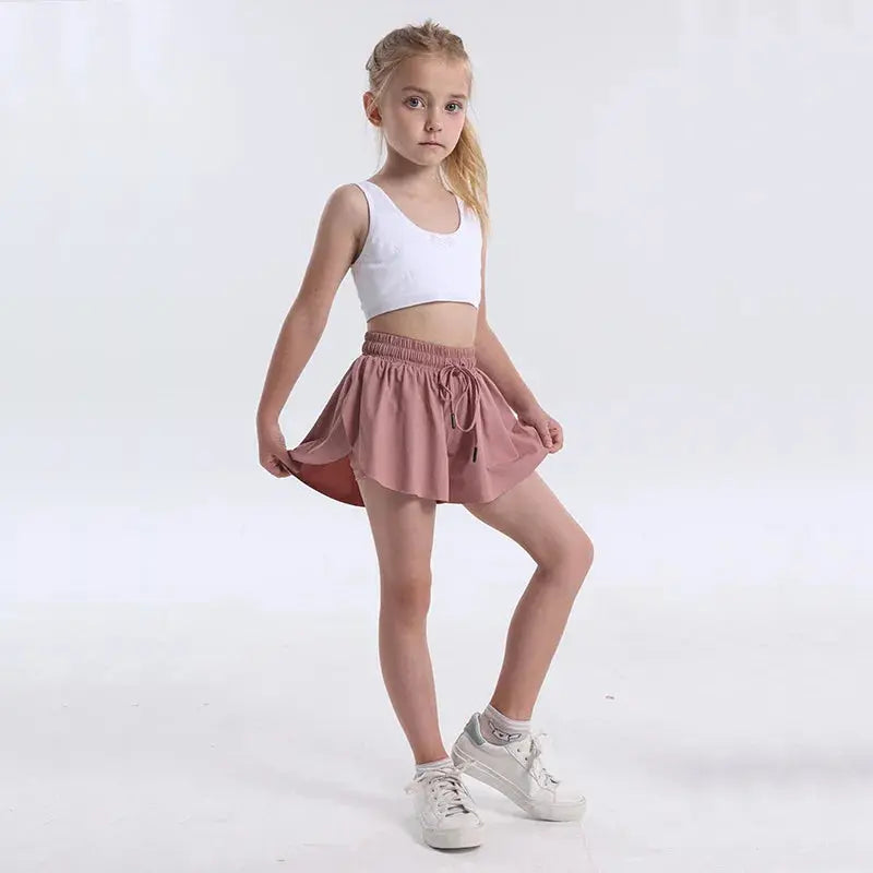 Cute & Comfortable Girls' Athletic Shorts with Skirt