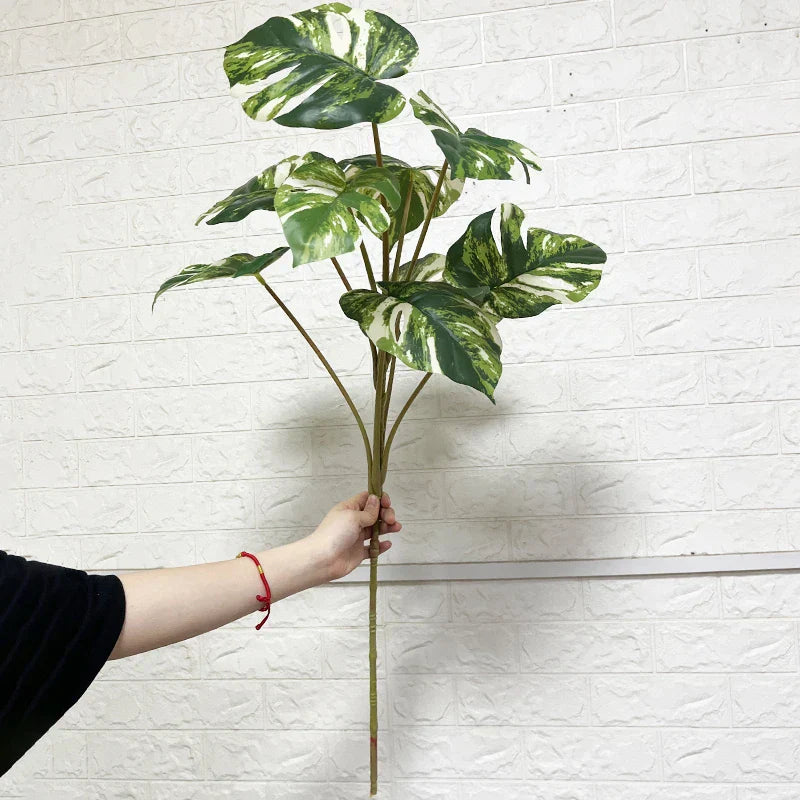 Dlight Decor 90cm Monstera Branch with Tropical Turtle Leaves