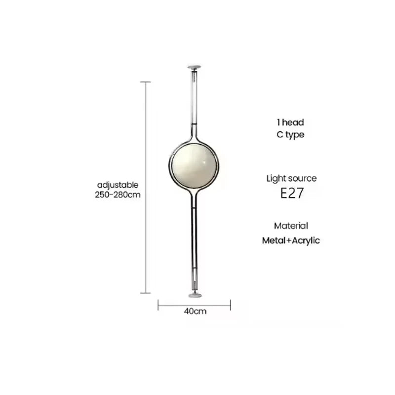 Modern Creative Floor Lamp White Yellow Acrylic Ball Standing Light Living Room Hotel Sofa Corner Decor Bedroom Bedside Lamps
