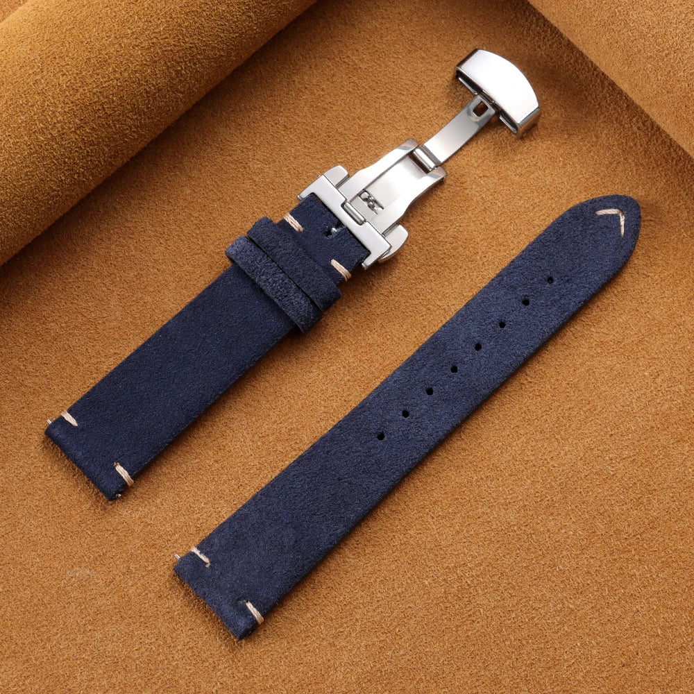 OnePlus Watch Vintage Suede Band with Butterfly Clasp