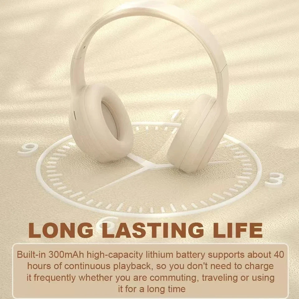 Original Bosete Wireless Bluetooth Over Ear Earphones 9D Surround Bass Headsets Sports Noise Reduction Gaming Earphone with Mic