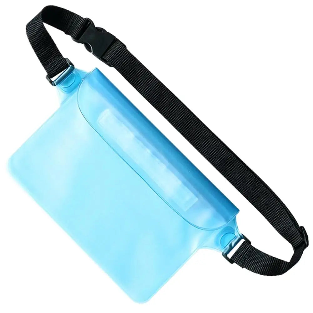 Swimming Waterproof Waist Bag Pack PVC Triple Sealed Beach Phone Case Outdoor Water Parties Watersports Drifting Diving Dry Bag