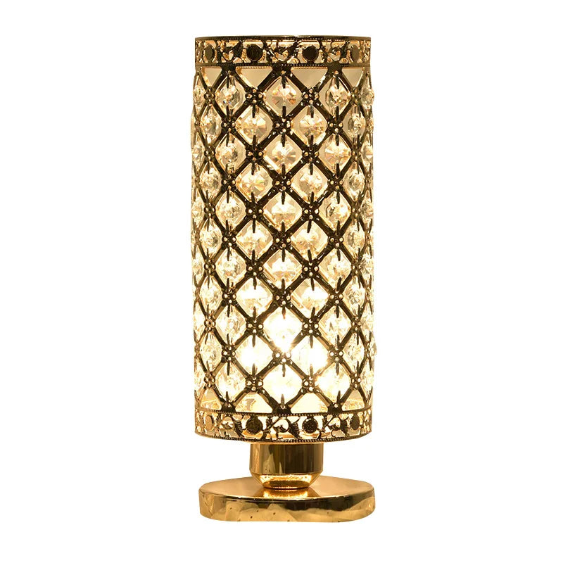 Luxury Crystal Table Lamp Night Lamp Diamond Crystal Decorative Table Lamp Bedroom Bar Night Light LED Desk Night Light Lamps