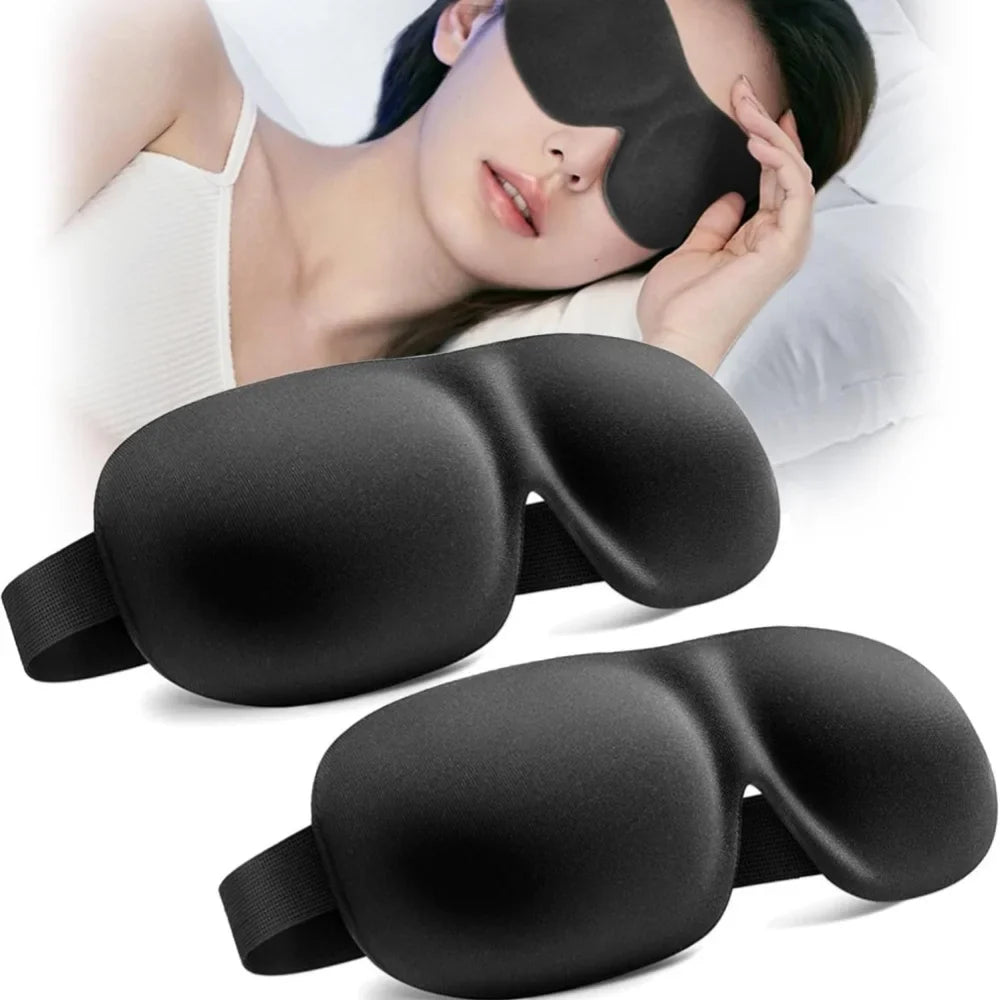 3D Sleep Mask Blindfold Sleeping Aid Soft Memory Foam Eye Mask for Sleeping Travel Light Slaapmasker Eye Cover Lightweight Style