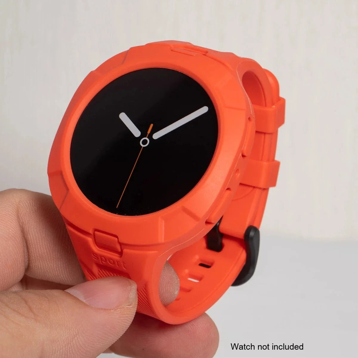 Samsung Galaxy Watch8 & 9 44mm Silicone Sport Band with Built-in Case