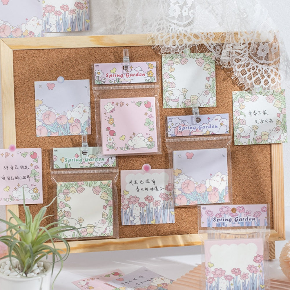 Libretas de notas de Conejo Floral