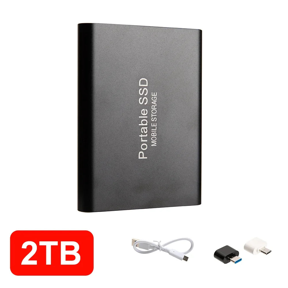 16TB High‑speed Portable External SSD USB 3.1 Type‑c External Hard