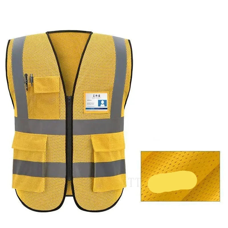 Safety First Men's Reflective Work Vest with Practical Features