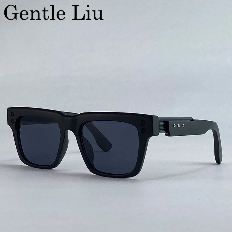 Classic Polarized Square Punk Sunglasses Men 2026 Luxury Brand Driving Change Color Sun Glasses For Male Steampunk Eyewear Shade