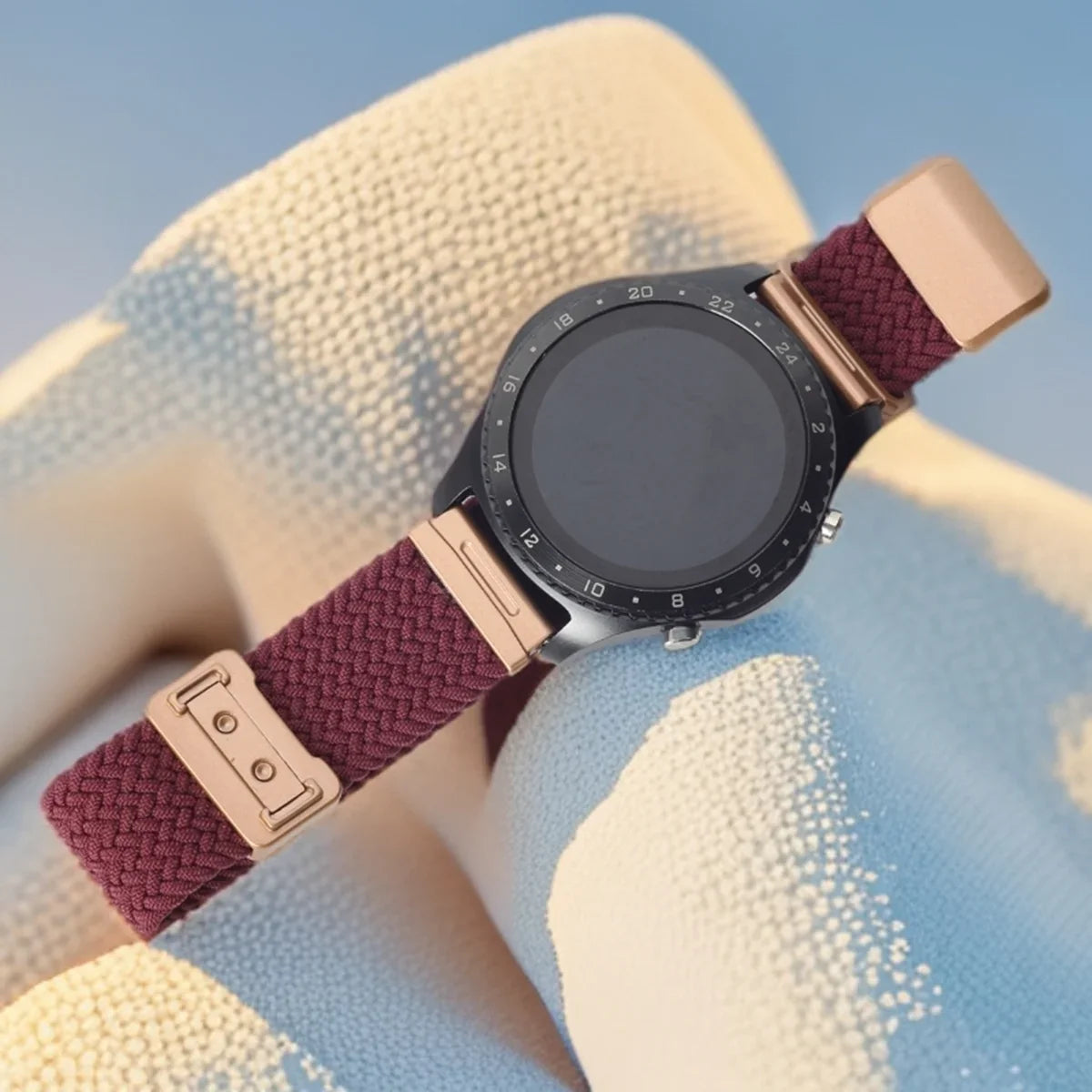Garmin 18/20/22mm Quick Release Braided Nylon Magnetic Band