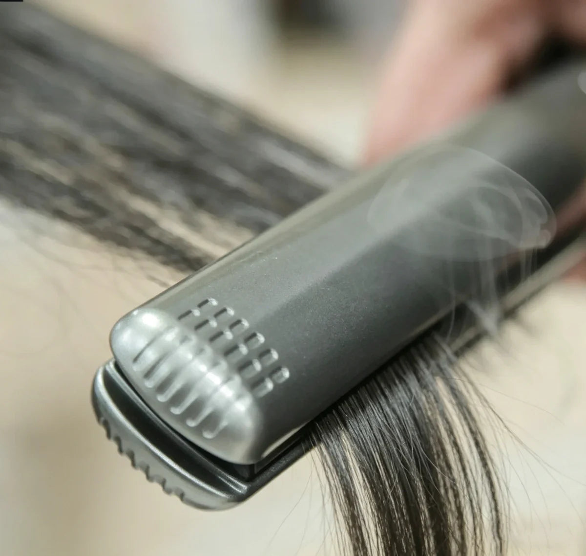 2 in 1 Titanium Flat Iron Hair Straightener Curler Instant Heat