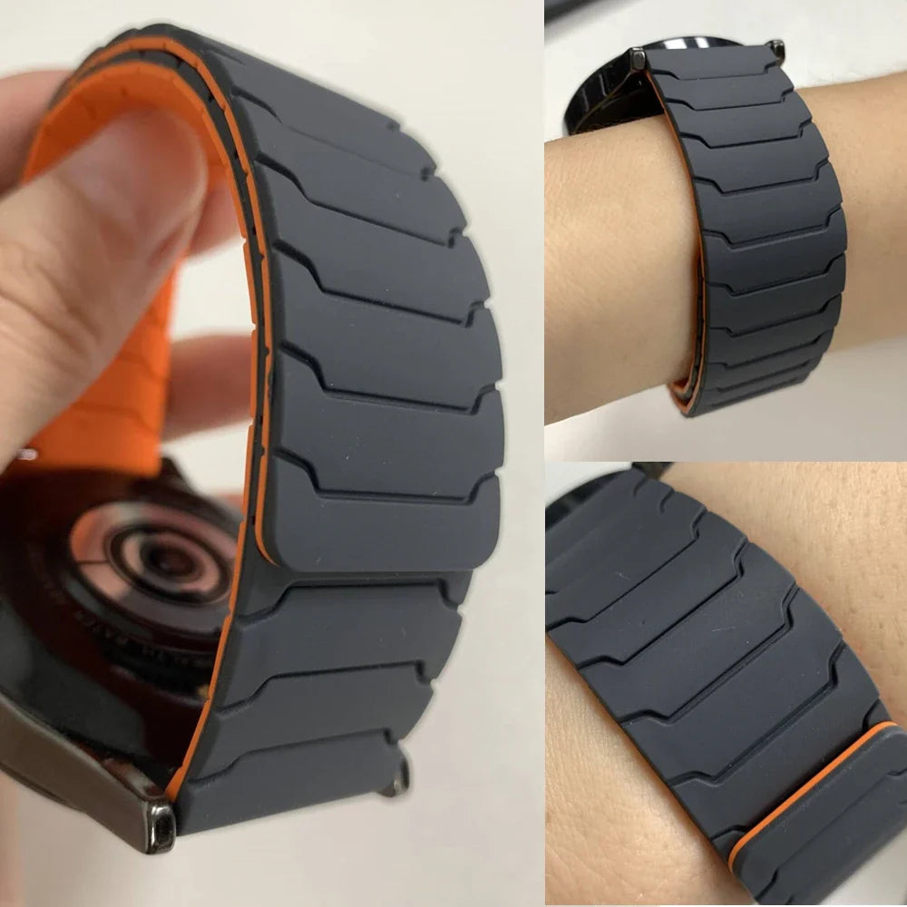 COROS Silicone Magnetic Watch Band Unisex Loop Strap for COROS Smartwatch