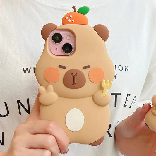 Funda de iPhone de Capibara Kawaii