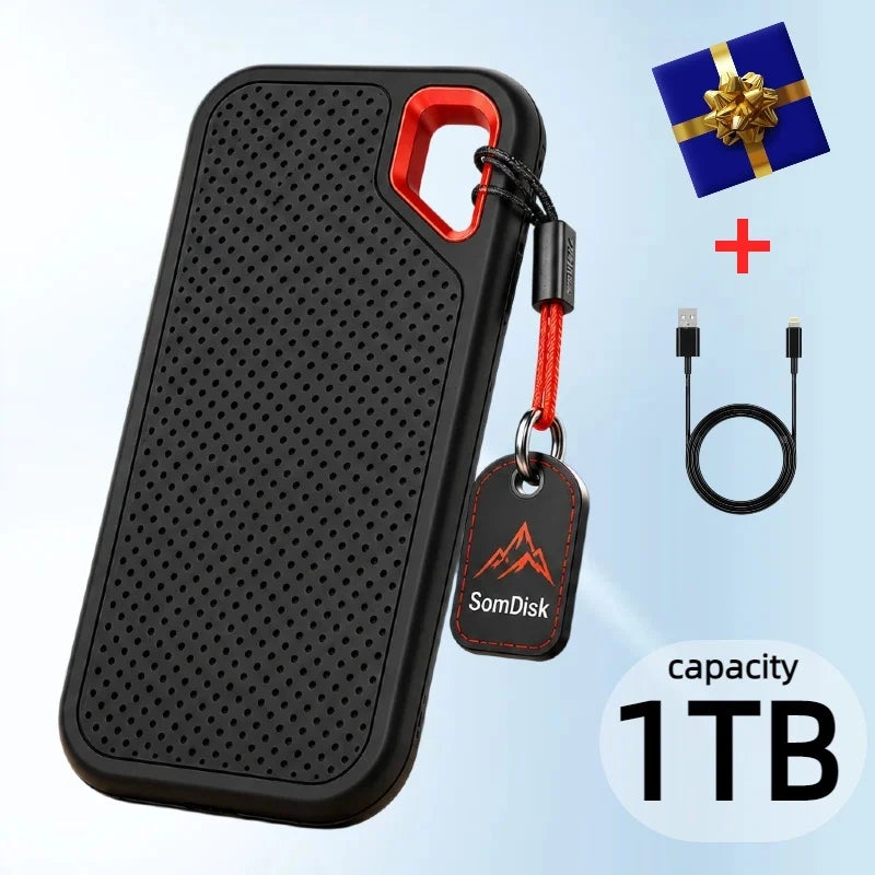 1TB Portable SSD Waterproof Shockproof for Desktop Computer Plug&play