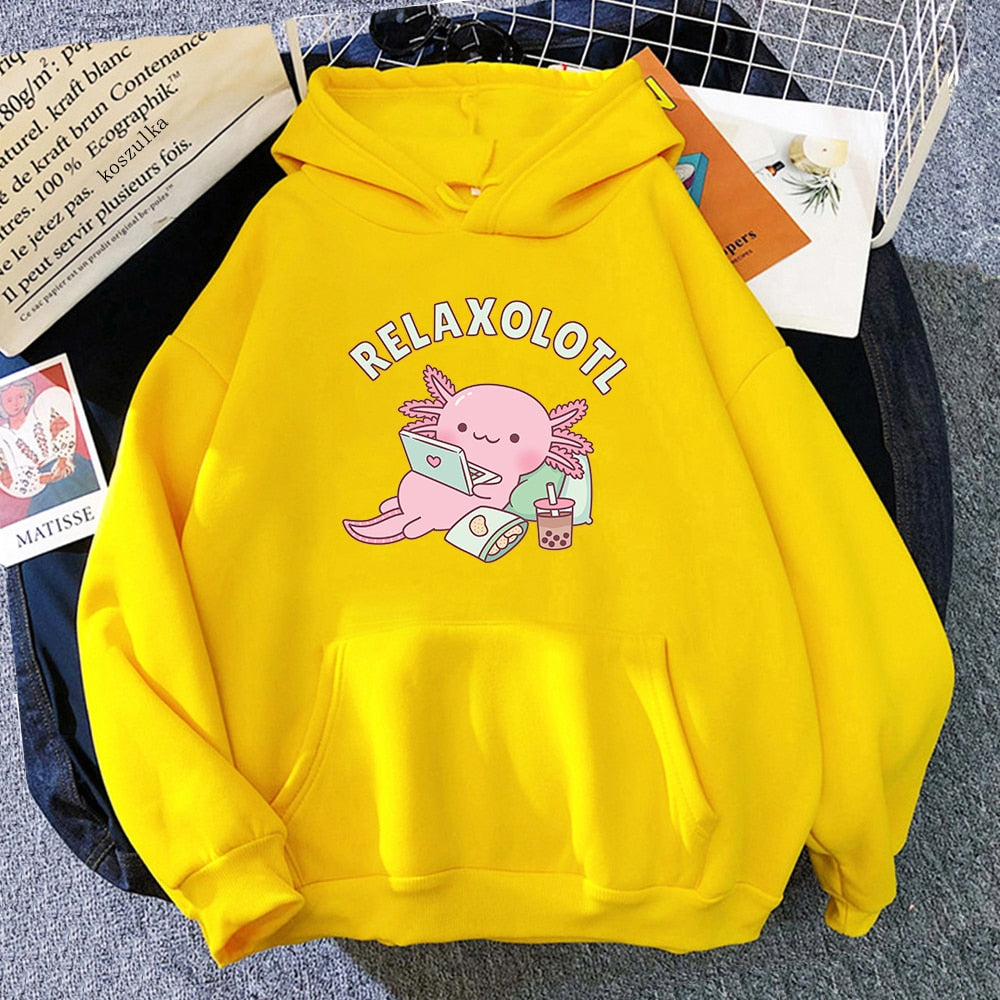 Sudadera con capucha Relaxolotl