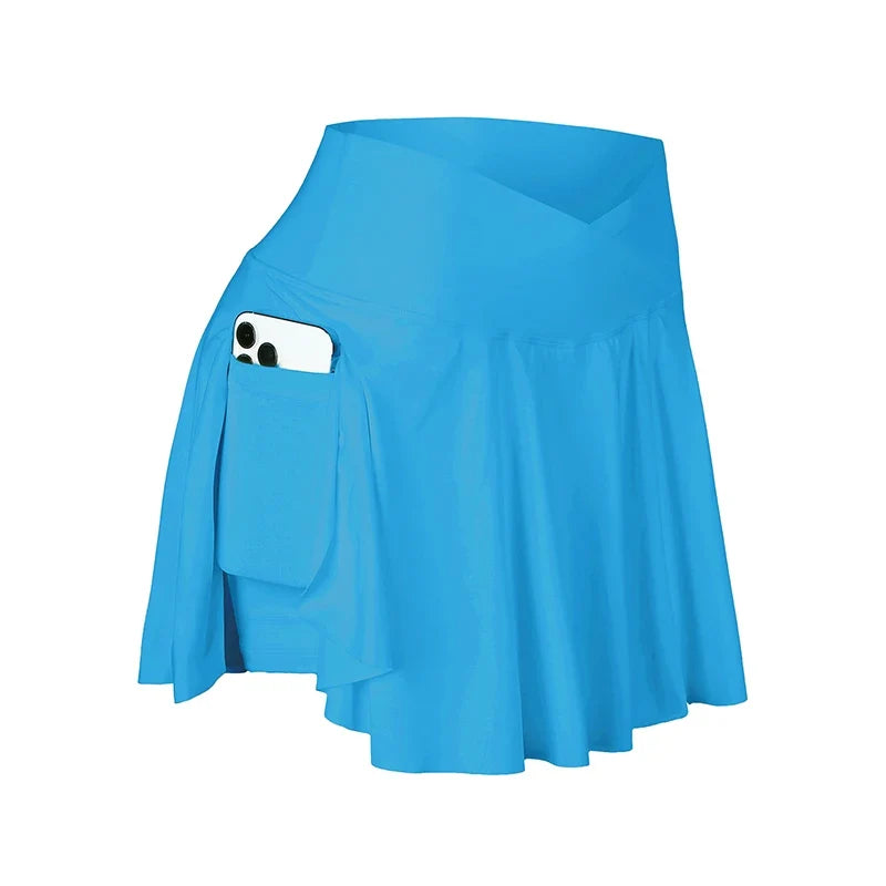 Women's 2 in 1 Tennis Skort with Pockets