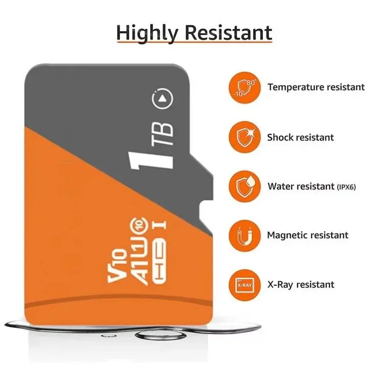 2TB TF SD Card Memory Card High Speed TF/SD 128GB 256GB 512GB 1TB Mini Memory Card Class 10 For Camera/Phone/Computer 2026