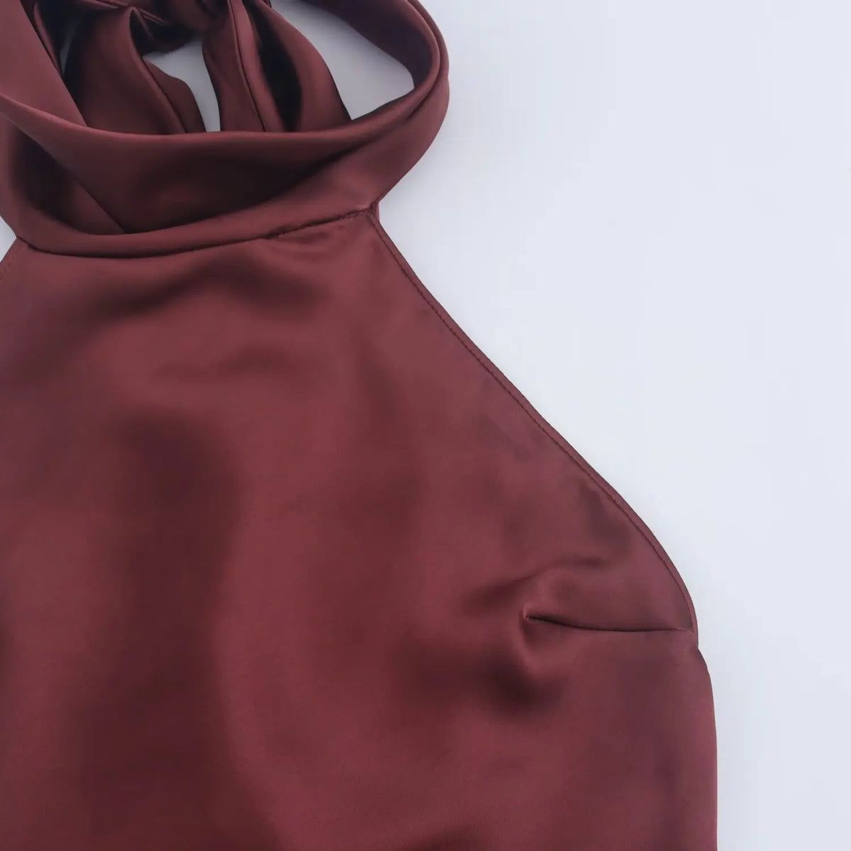 Foridol Halter Satin Dress Women Sexy Backless Burgundy summer spring Dress Elegant Maxi Long Party Dress Christmas Vestidos