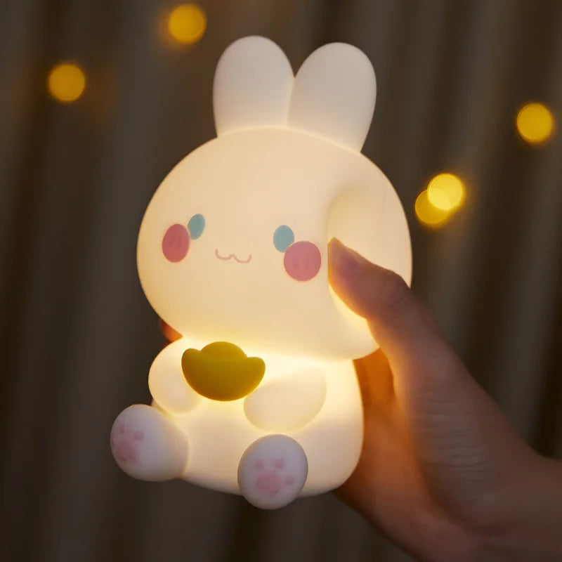 Lámpara de noche con diseño de conejito