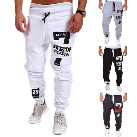 Pantalones deportivos de hombre con cordón y cintura elástica