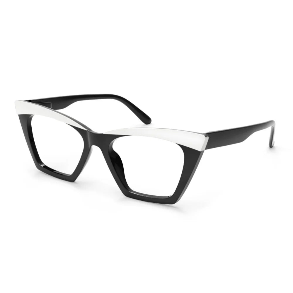Oversized Reading Glasses for women Large Readers Cateye Blue Light Blocking extra wide Anti UV/Eyestrain Fashion xl Cheaters