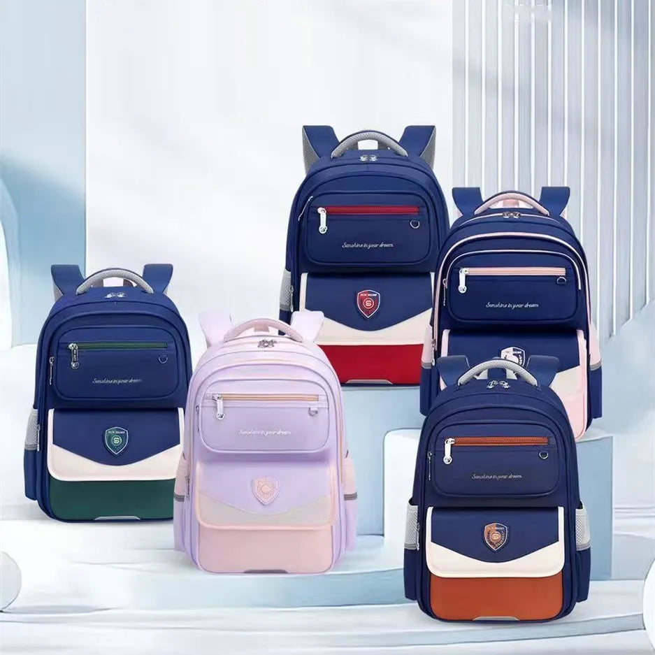 Sun Eight Orthopedic School Bag Grade 3-6 Primary Student Shoulder Backpack Large Capacity Light Water Proof Mochilas Escloares