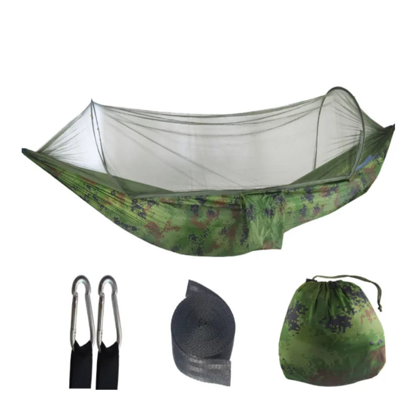 Portable outdoor camping hammock, mosquito net bed, sleeping tent, camping bed, hanging tent, travel shelter, ultralight hammock