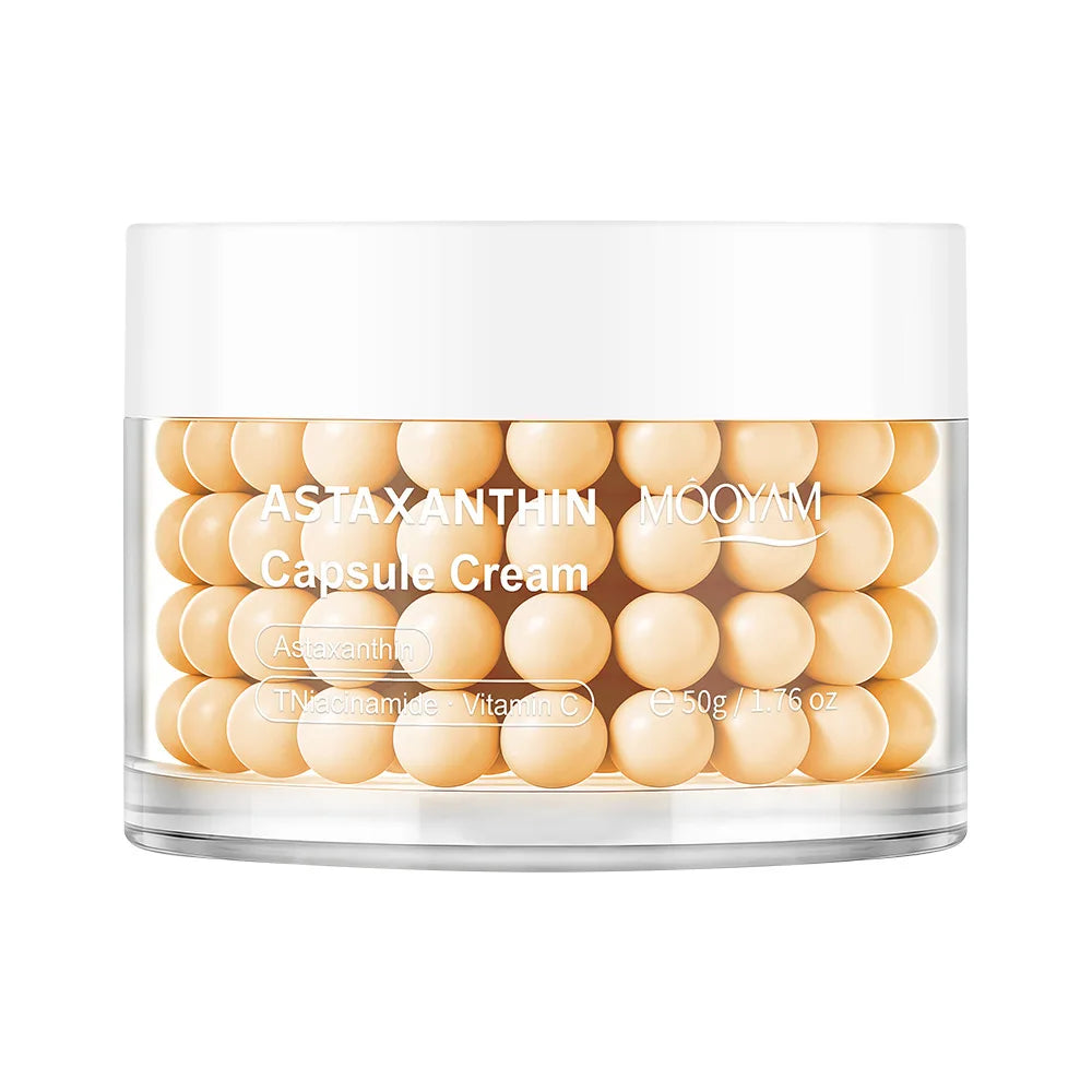Korean Care Capsule Face Cream With Centella & Astaxanthin, Grape Seed Antioxidant Moisturizer, Soothing Barrier Care Skincare