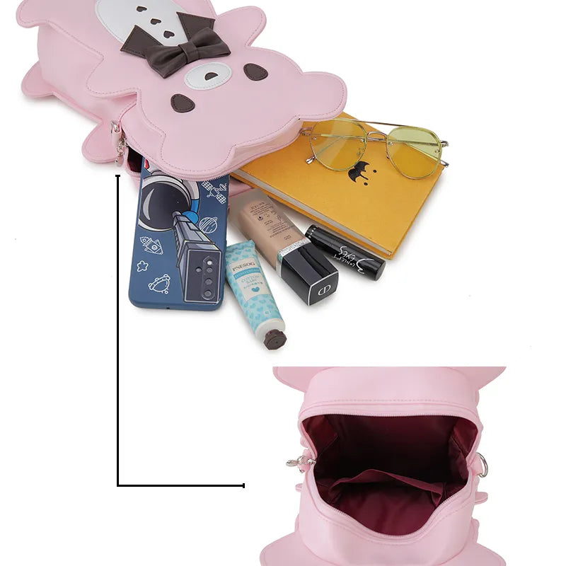 Mochila de oso con pajarita
