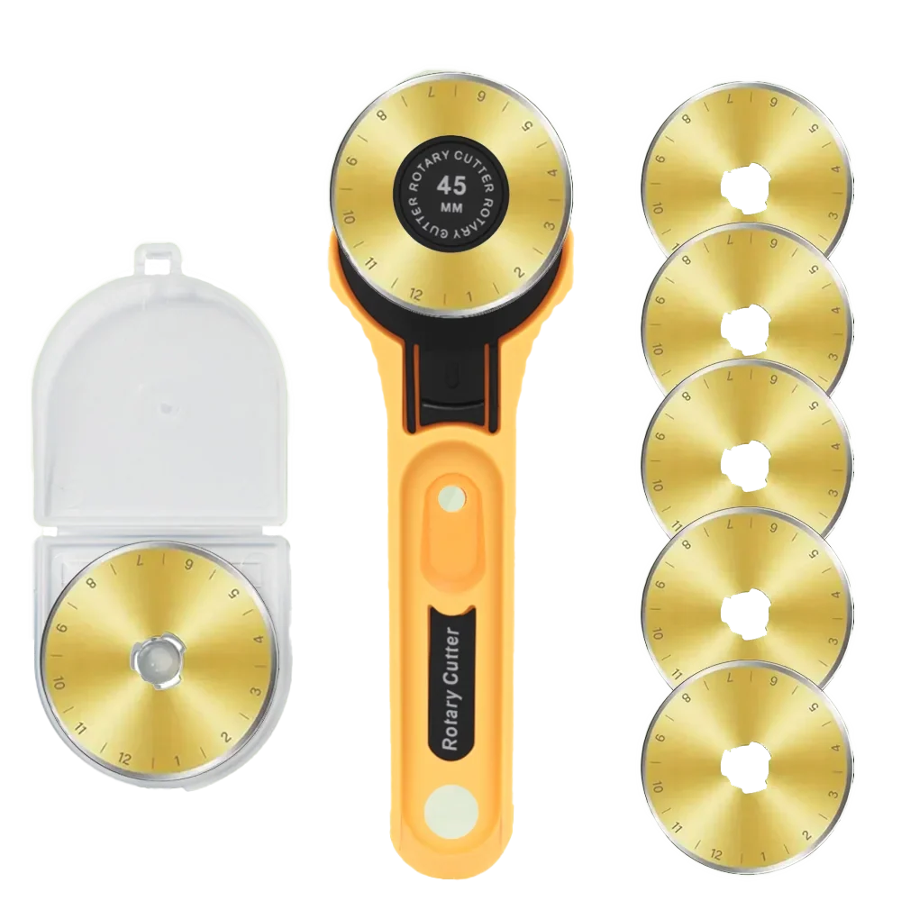 45mm Rotary Fabric Cutter Leather Craft Cutting Tool For DIY Fabric Patchworking Sewing Quilting Crafting Tools