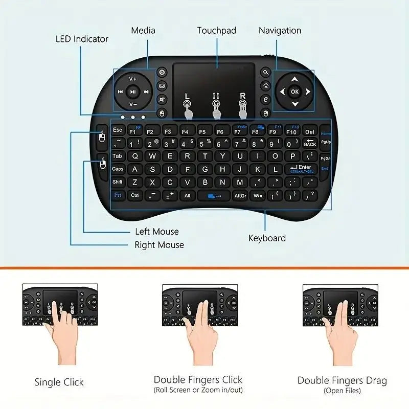 Bluetooth Keyboard Mini Keyboard Silent Keyboard Wireless Keyboard Gaming Keyboard For Laptop PC Smart TV BOX Projector Computer
