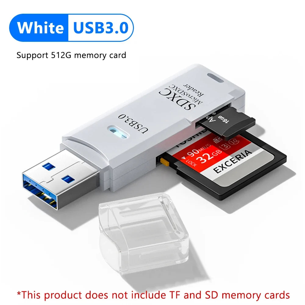 2 in 1 USB 3.0 Card Reader Micro TF Sd Card Reader Usb Adapter High
