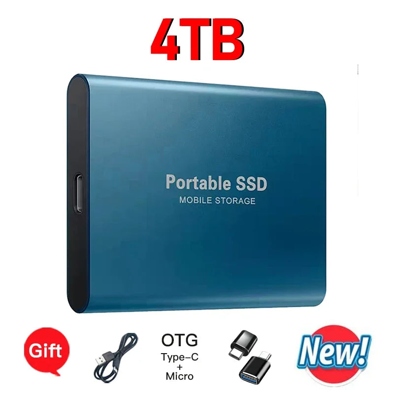 Reliable Brand 1TB External Hard Drive  Portable SSD  2TB 4TB  USB 3.1 High Speed Solid State Disk Data Storage