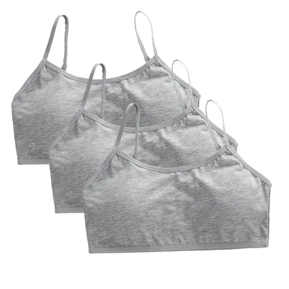 Girls Breathable Cotton Bras